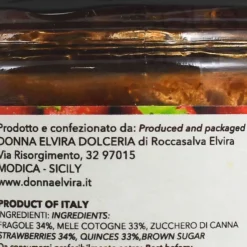 Donna Elvira Ingredients Brands|Italian Ingredients^Strawberry and Quince Marmalade, 210g
