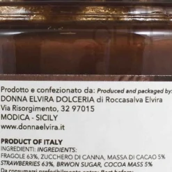 Donna Elvira Ingredients Brands|Italian Ingredients^Strawberry and Chocolate Marmalade, 210g