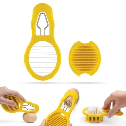 Dreamfarm Kitchen Tools & Utensils^Yellow Eggler Egg Peeler and Slicer