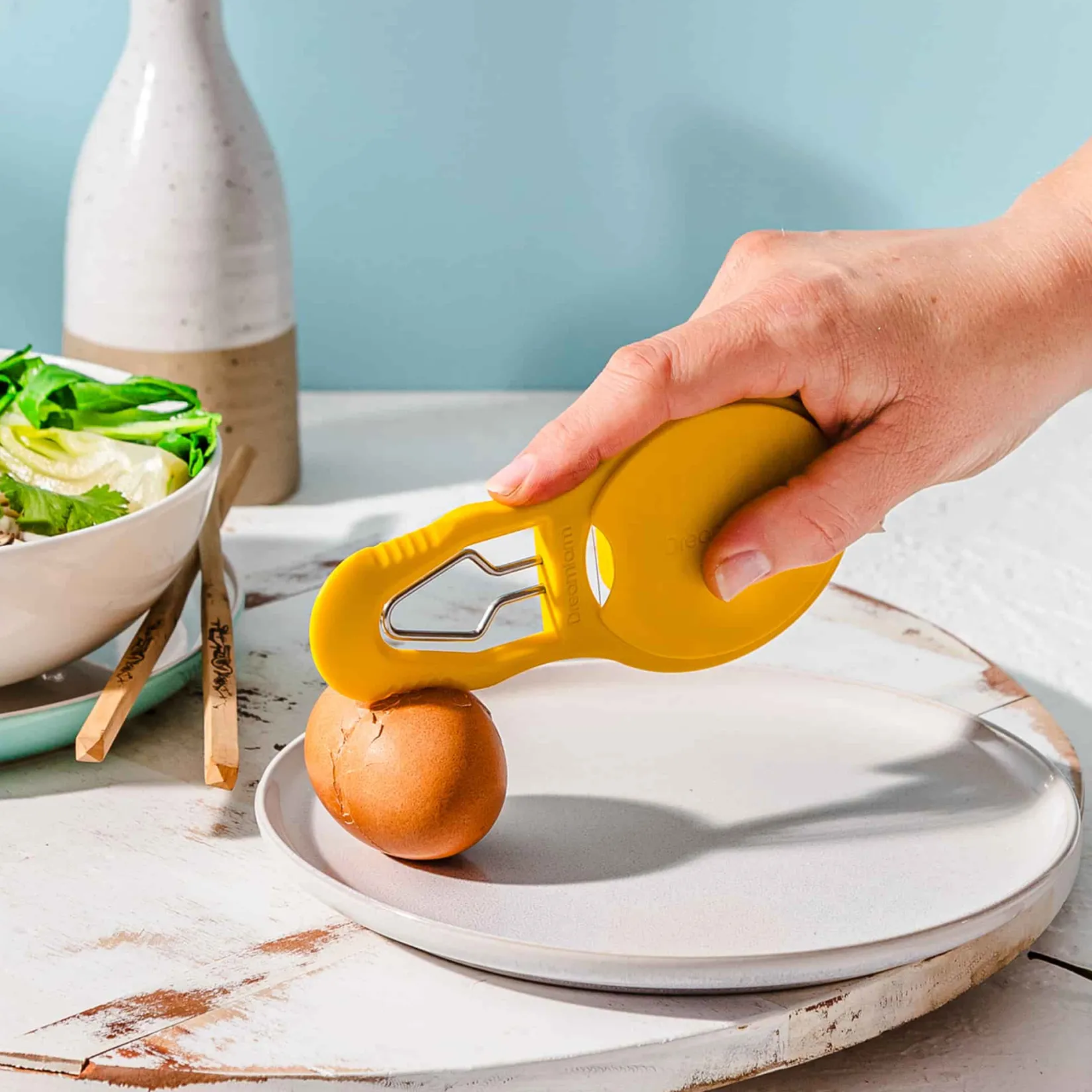 Dreamfarm Kitchen Tools & Utensils^Yellow Eggler Egg Peeler and Slicer