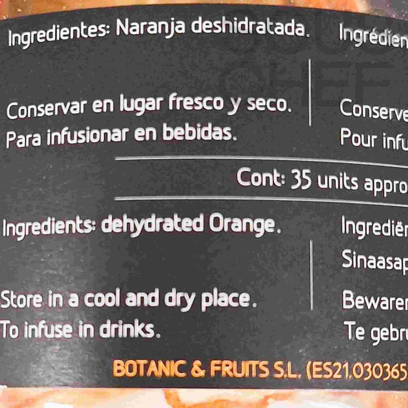 Botanic & Fruits Ingredients Brands|Baking Ingredients^Dried Orange Slices in Jar, 70g