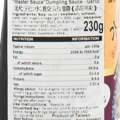 Master Ingredients Brands|Chinese Ingredients^Dumpling Sauce Garlic, 230g