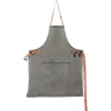 Dutchdeluxes Kitchen Textiles & Clothing^Canvas BBQ Apron in Grey-Green