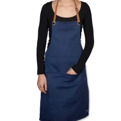 Dutchdeluxes Kitchen Textiles & Clothing^Canvas BBQ Apron in Dark Blue