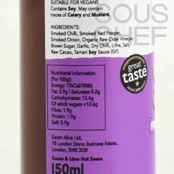 Eaten Alive Ingredients Brands|Sauces & Condiments^Cacao & Lime Hot Sauce, 150ml