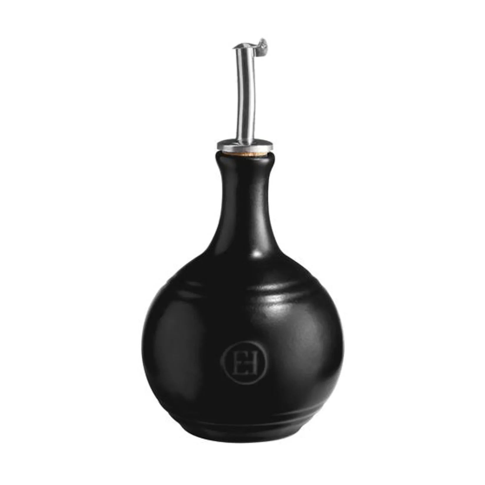 Emile Henry Jugs & Bottles|Tableware Brands^Black Round Oil Bottle, 400ml