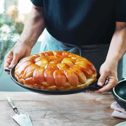 Emile Henry French Ingredients|Pots & Pans^Delight Black Ceramic Induction Tarte Tatin Set, 32.5cm