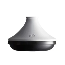 Emile Henry French Ingredients|Pots & Pans^Delight Black & White Ceramic Induction Tagine