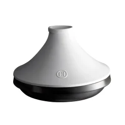 Emile Henry French Ingredients|Pots & Pans^Delight Black & White Ceramic Induction Tagine