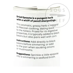 Cool Chile Co Mexican Ingredients|Herbs & Spices^Epazote, 20g