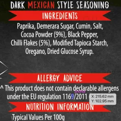 Essential Cuisine Ingredients Brands|Mexican Ingredients^Street Food Dark Mexican Seasoning, 300g