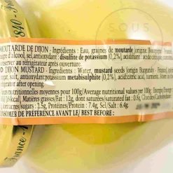 Fallot French Ingredients|Sauces & Condiments^Dijon Mustard, 310g