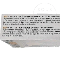 Filet Bleu Ingredients Brands|Chocolate & Sweets^Butter Shortbread With Guerande Sea Salt, 130g