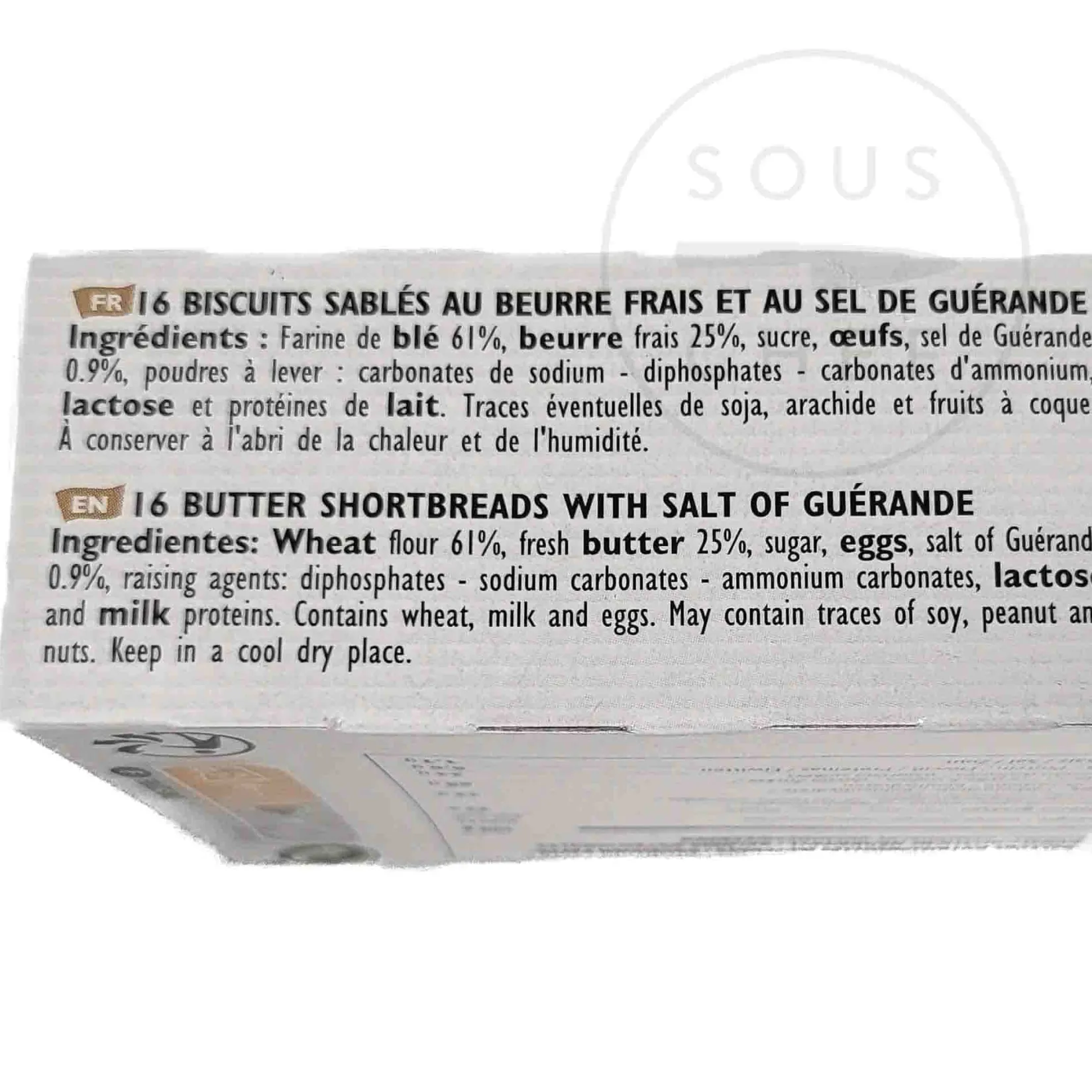 Filet Bleu Ingredients Brands|Chocolate & Sweets^Butter Shortbread With Guerande Sea Salt, 130g