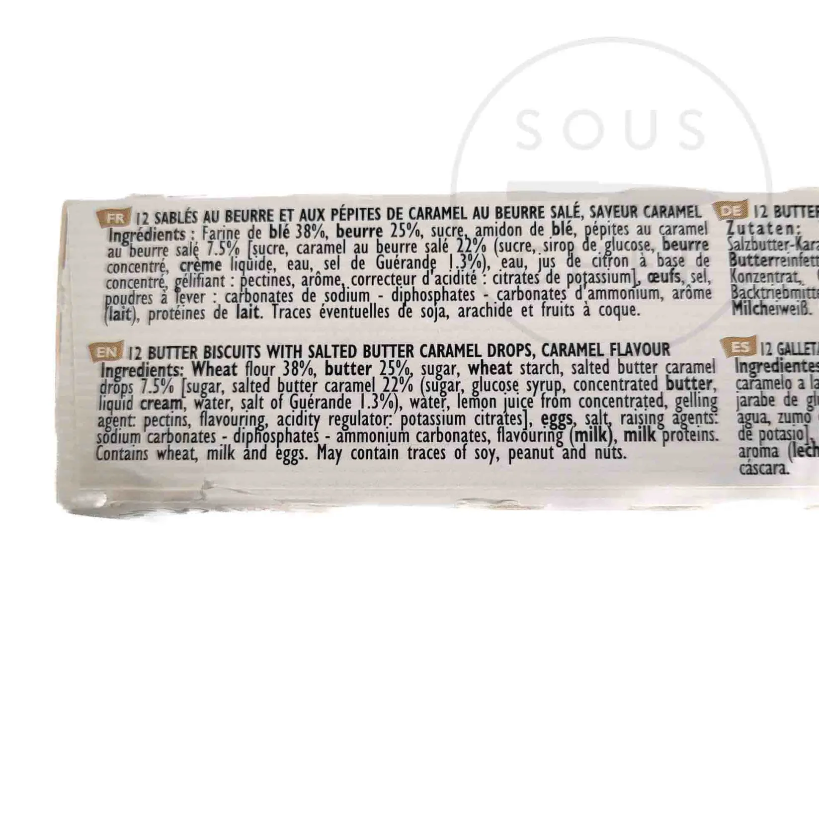 Filet Bleu Ingredients Brands|Chocolate & Sweets^Shortbread With Salted Butter Caramel, 125g