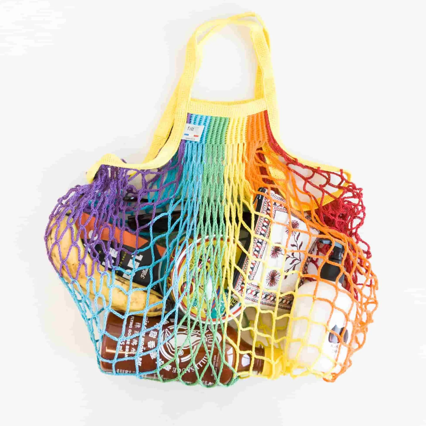 Filt French Ingredients|Picnicware^String Bag in Rainbow