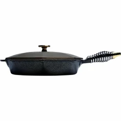 Finex Pots & Pans^Cast Iron Skillet with Lid, 30cm (12inch)