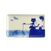 Emro Aziatica Plates|Japanese Tableware^Fishing Cat Sushi Plate, 23.5cm