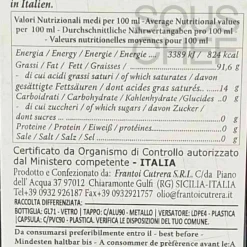Frantoi Cutrera Ingredients Brands|Italian Ingredients^Nocellara Del Belice Monocultivar PGI Extra Virgin Olive Oil, 500ml
