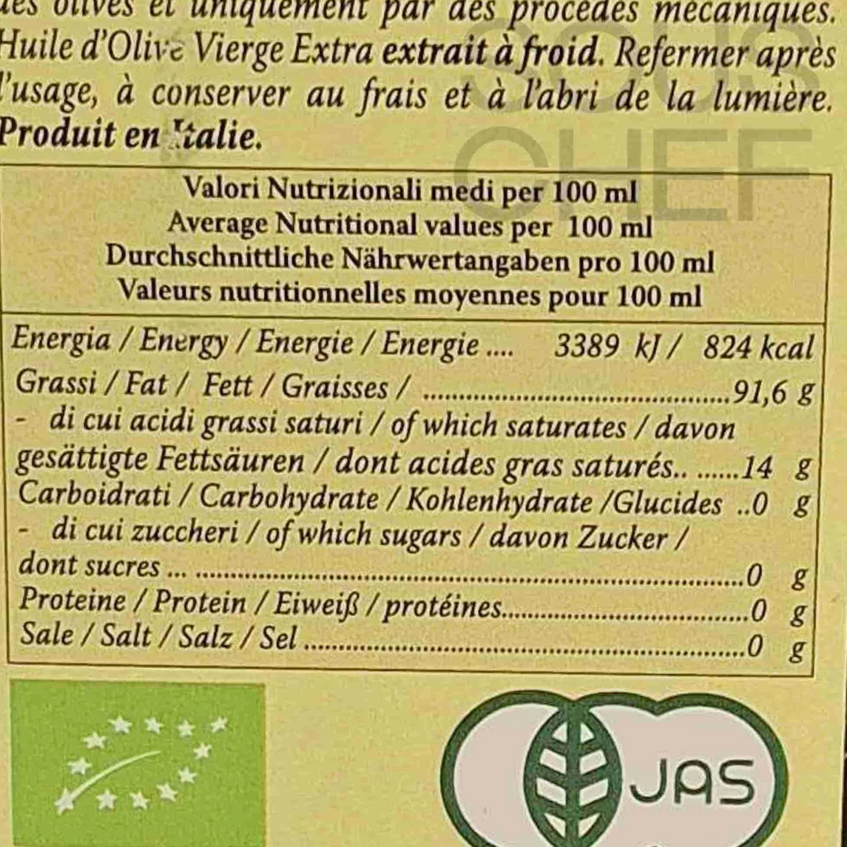 Frantoi Cutrera Italian Ingredients|Oil, Vinegar & Dressings^Primo Organic Extra Virgin Olive Oil, 500ml