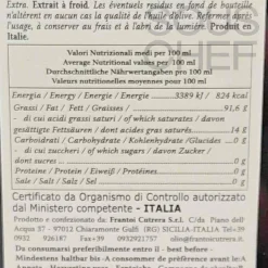 Frantoi Cutrera Italian Ingredients|Oil, Vinegar & Dressings^Sicilian PGI Extra Virgin Olive Oil