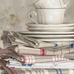Coucke French Ingredients|Kitchen Textiles & Clothing^French Linen Tea Towel - EGR Rouge