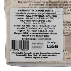 Maison D'armorine French Ingredients|Chocolate & Sweets^French Salted Butter Caramel Tray, 155g