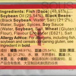 Yu Jia Xlang Ingredients Brands|Chinese Ingredients^Fried Dace with Salted Black Bean, 184g