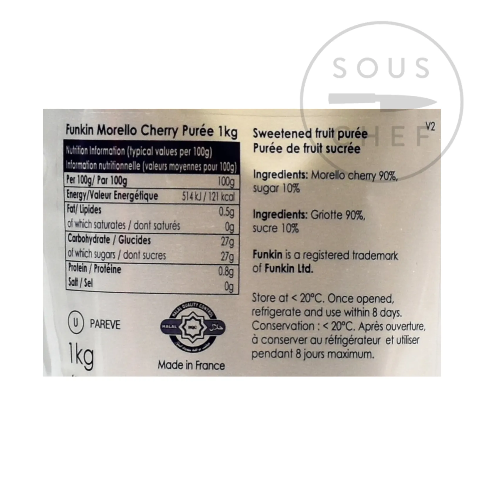 Funkin Drinks|Baking Ingredients^Morello Cherry Puree, 1kg