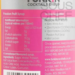 Funkin Ingredients Brands|Drinks^Passion Fruit Syrup, 700ml