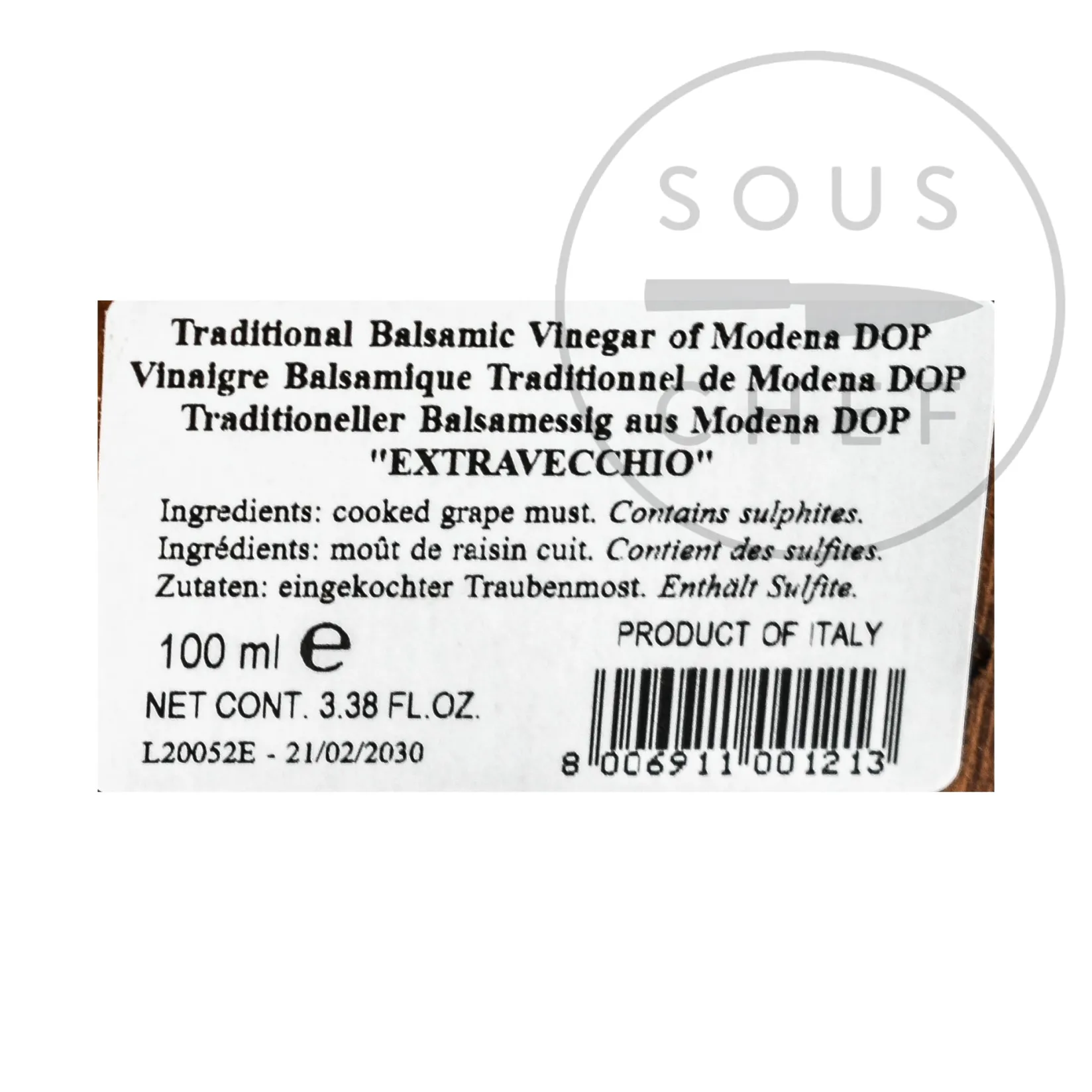 Giuseppe Giusti Ingredients Brands|Italian Ingredients^Giusti Balsamic Vinegar of Modena DOP - Extravecchio 25 Year Aged
