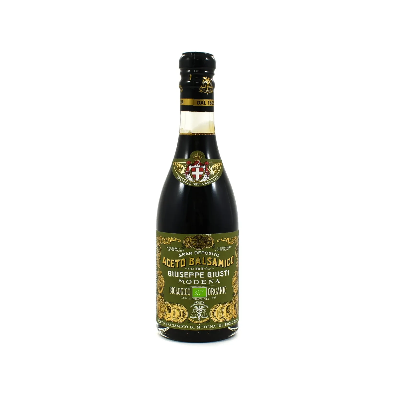 Giuseppe Giusti Ingredients Brands|Italian Ingredients^Giusti Organic 3 Gold Medal Balsamic Vinegar 12 Year Aged, 250ml