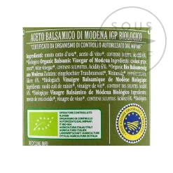 Giuseppe Giusti Ingredients Brands|Italian Ingredients^Giusti Organic 3 Gold Medal Balsamic Vinegar 12 Year Aged, 250ml