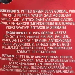 Triana Olivas Spanish Ingredients|Snacks^Gordal Olives with Chilli, 580ml