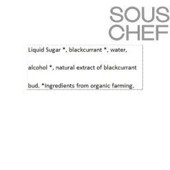 Grand Rubren Ingredients Brands|Drinks^Organic Blackcurrant Liquer 15V, 700ml