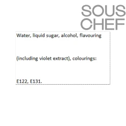 Grand Rubren Ingredients Brands|Drinks^Violet Liqueur 18V, 500ml