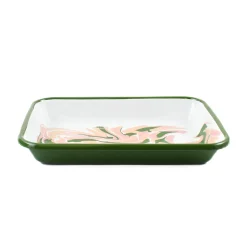 Kapka Baking Supplies & Equipment^Green Marble Enamel Roasting & Serving Dish, 26cm