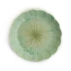 Kiji Stoneware & Ceramics Japanese Ingredients|Plates^Green Scalloped Japanese Small Plate, 16cm