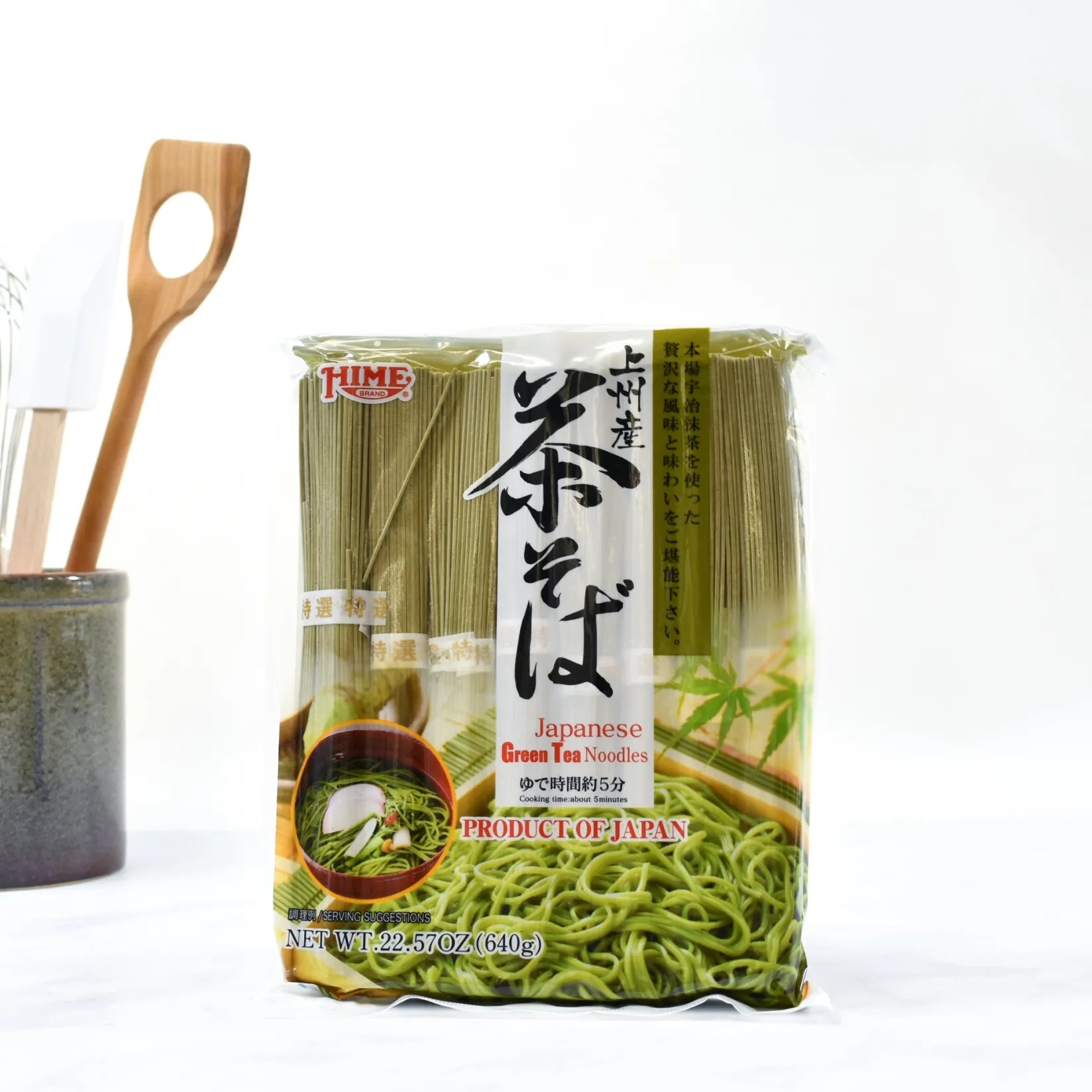 Hime Ingredients Brands|Japanese Ingredients^Green Tea Noodle, 640g