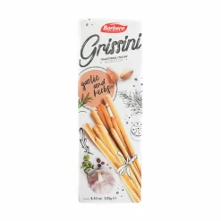 Delizie Bakery SRL Ingredients Brands|Snacks^Grissini Garlic & Herbs Breadsticks, 125g