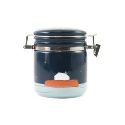 Halen Mon Ingredients Brands|Herbs & Spices^Pure Sea Salt in Blue Church-In-The-Sea Ceramic Jar, 100g