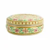 Indian Tiffin Indian Ingredients|Food Storage & Containers^Hand Painted Single Tier White Tiffin Tin, 300ml