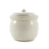 Sauerkraut Pots Pickling, Preserving & Fermenting Jars^Handmade Stoneware Fermenting Crock in White 2 litre