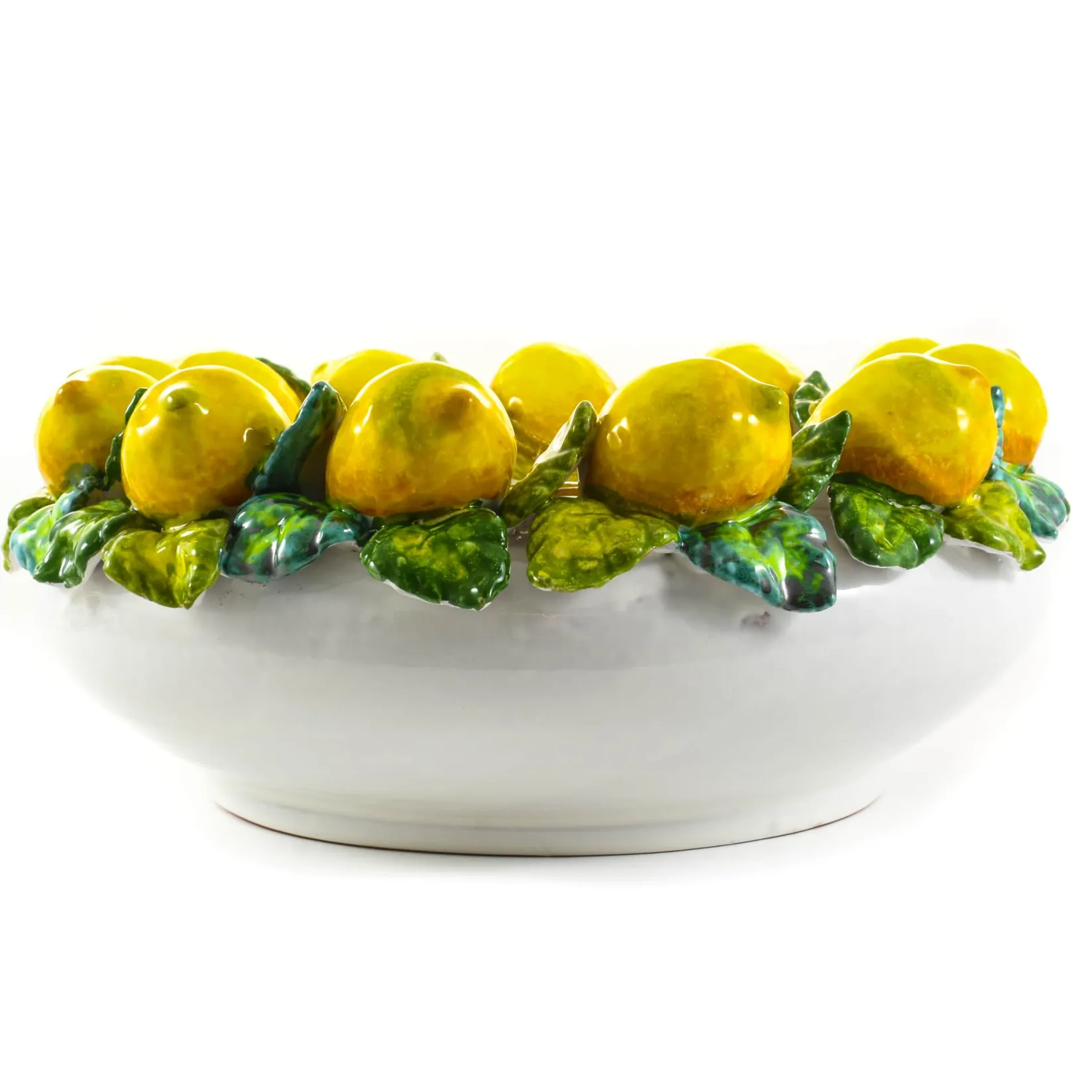 Tuscan Handmade Tableware Brands|Italian Ingredients^Handmade Tuscan Lemon Bowl, 35cm