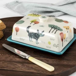 Hannah Turner Tableware Brands^Dog Butter Dish, 14.5x6.5cm