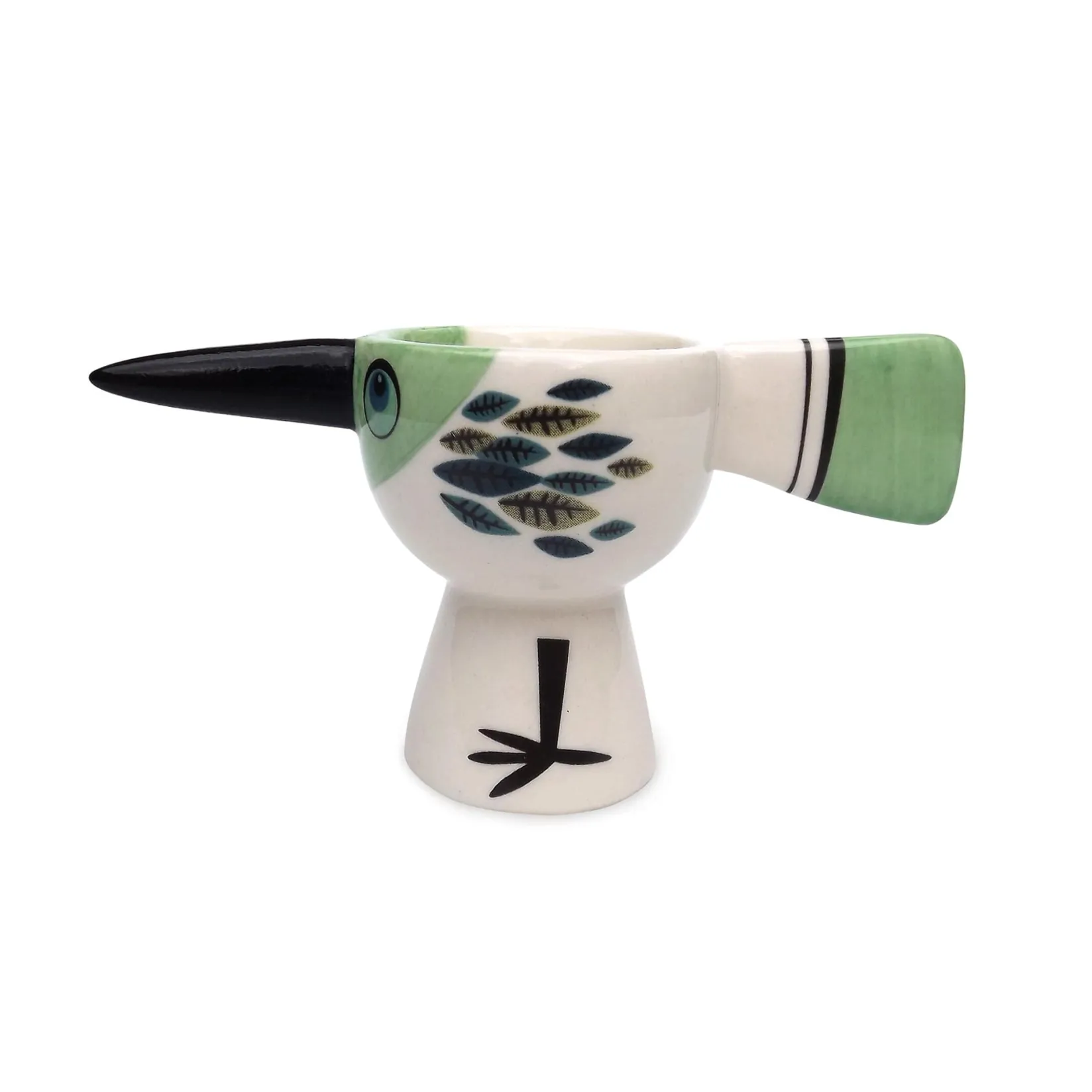 Hannah Turner Tableware Brands^Green Bird Egg Cup, 6cm