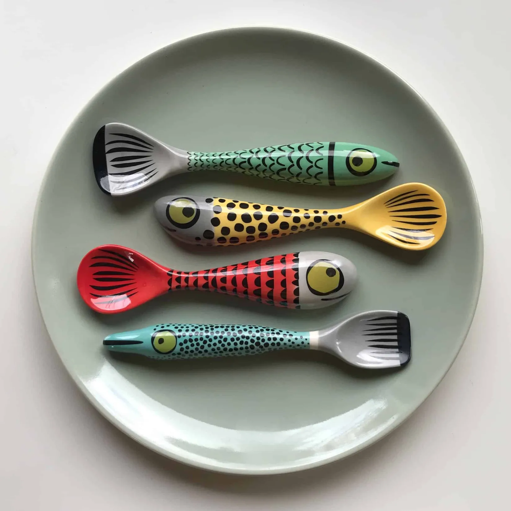 Hannah Turner Cutlery|Tableware Brands^Set of 4 Fish Spoons, 13cm
