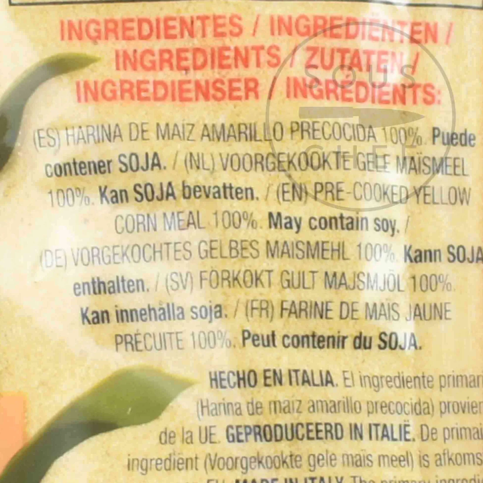 PAN Ingredients Brands|Italian Ingredients^Harina - Yellow, 1kg