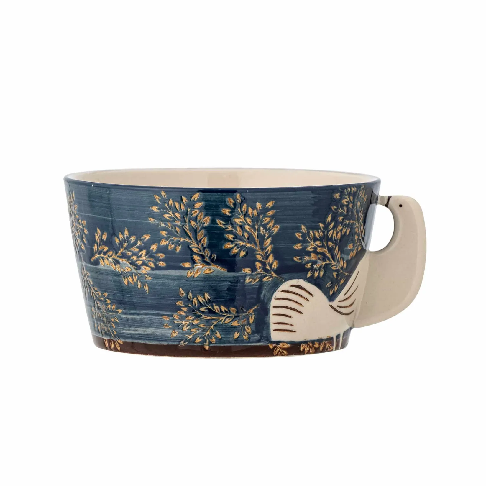 Bloomingville Crockery & Dinnerware|Bowls^Hezha Blue Bowl with Bird, 13cm