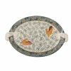 Bloomingville Tableware Brands^Hezha Blue Stoneware Serving Platter, 34x25cm